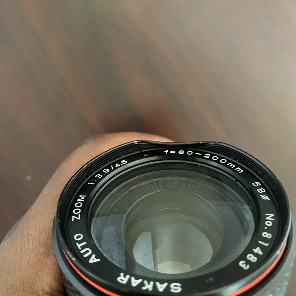 Sakar auto zoom f=80-200mm 1:3.9/4.5 No.81483 black Lens made in Japan